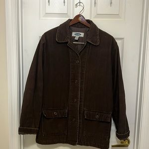 Old Navy Brown Corduroy jacket with quilted lining
